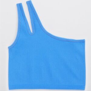 Aerie bright blue ripped tank top / sports bra